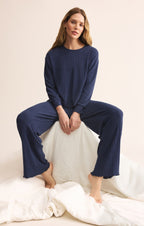Dawn Smocked Silky Rib Pant