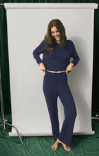 Dawn Smocked Silky Rib Pant