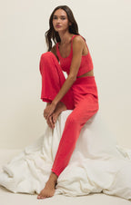 Dawn Smocked Silky Rib Pant