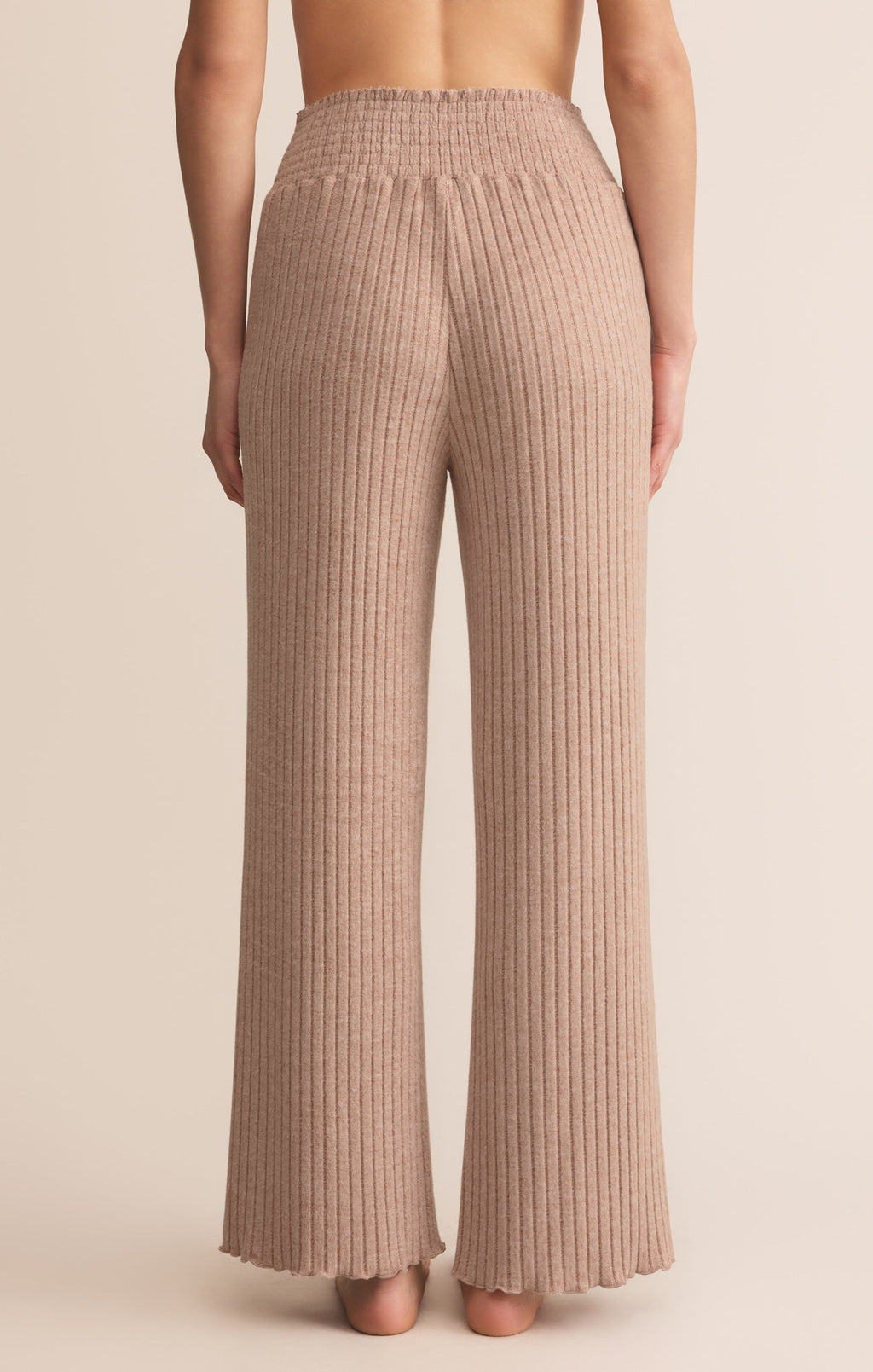 Dawn Smocked Silky Rib Pant