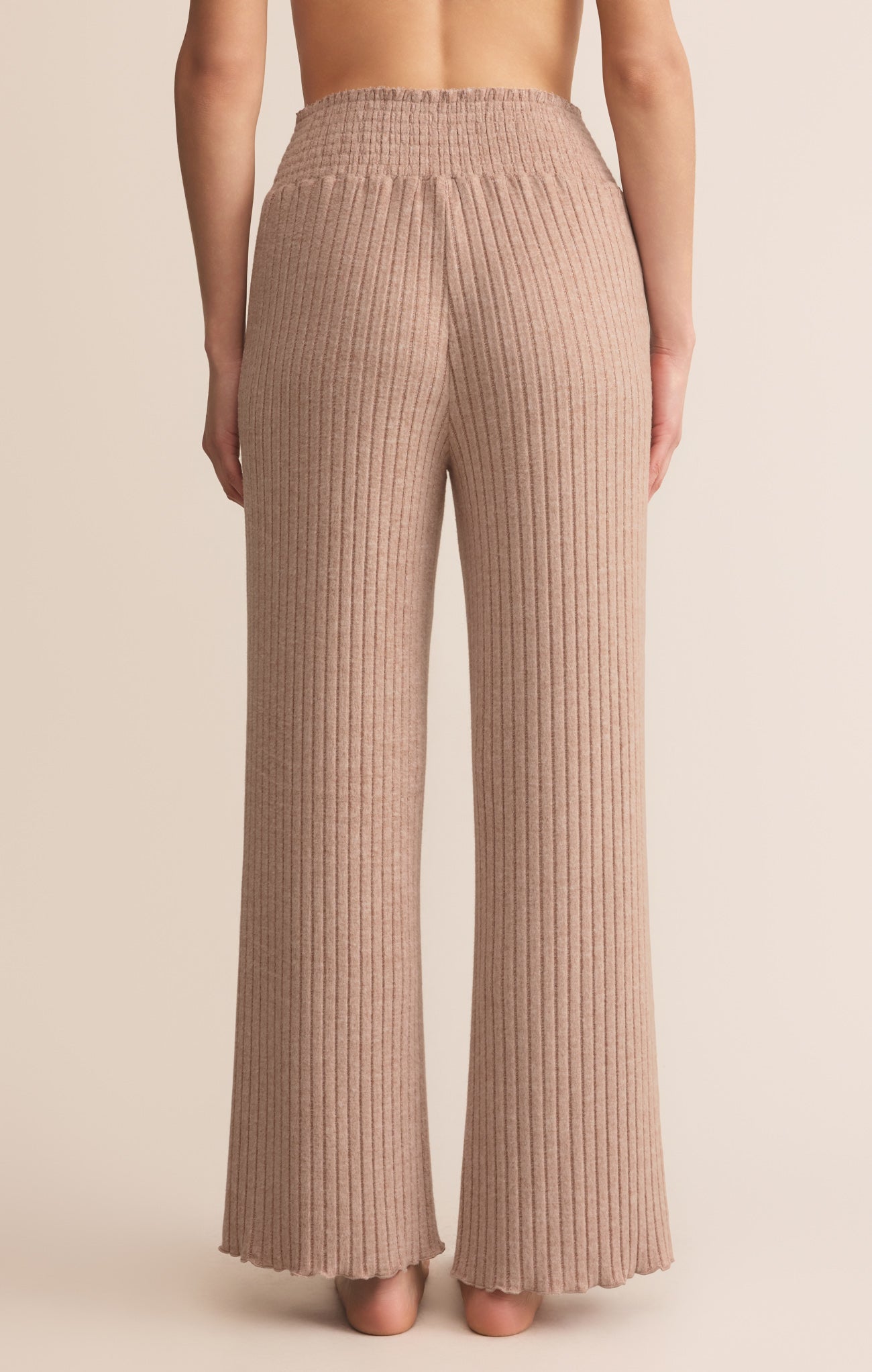 Dawn Smocked Silky Rib Pant