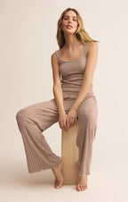 Dawn Smocked Silky Rib Pant