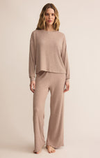 Dawn Smocked Silky Rib Pant