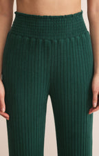 Dawn Smocked Silky Rib Pant