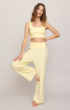 Dawn Smocked Silky Rib Pant
