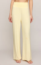 Dawn Smocked Silky Rib Pant