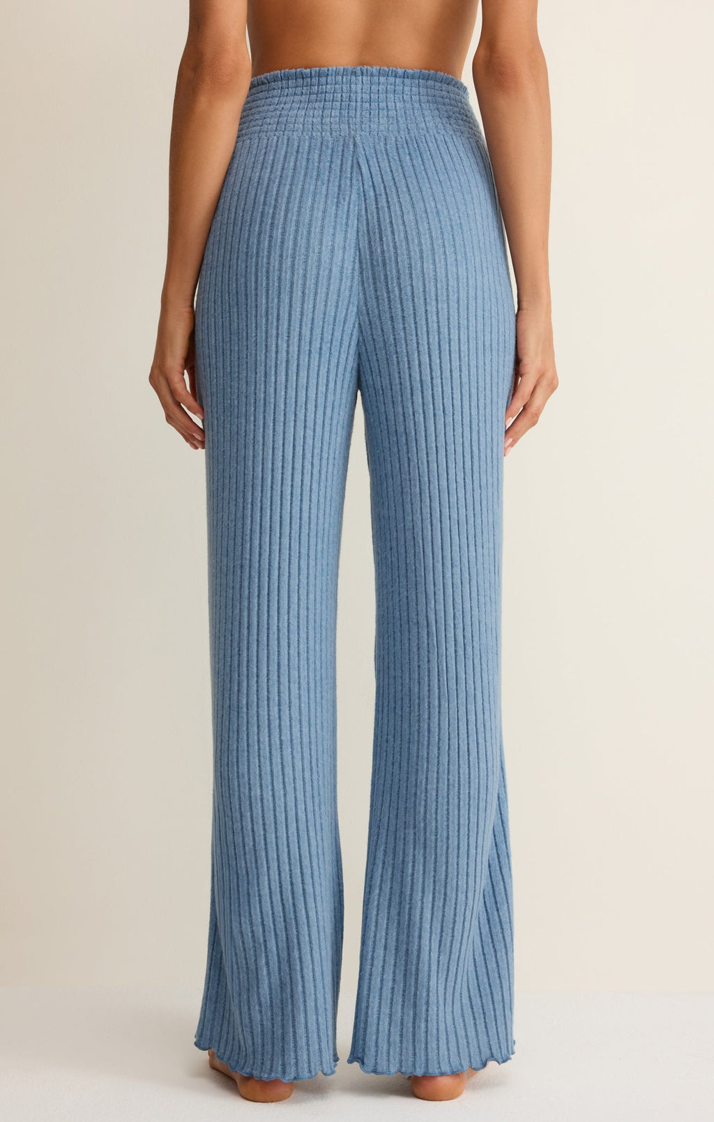 Dawn Smocked Silky Rib Pant