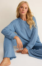 Dawn Smocked Silky Rib Pant