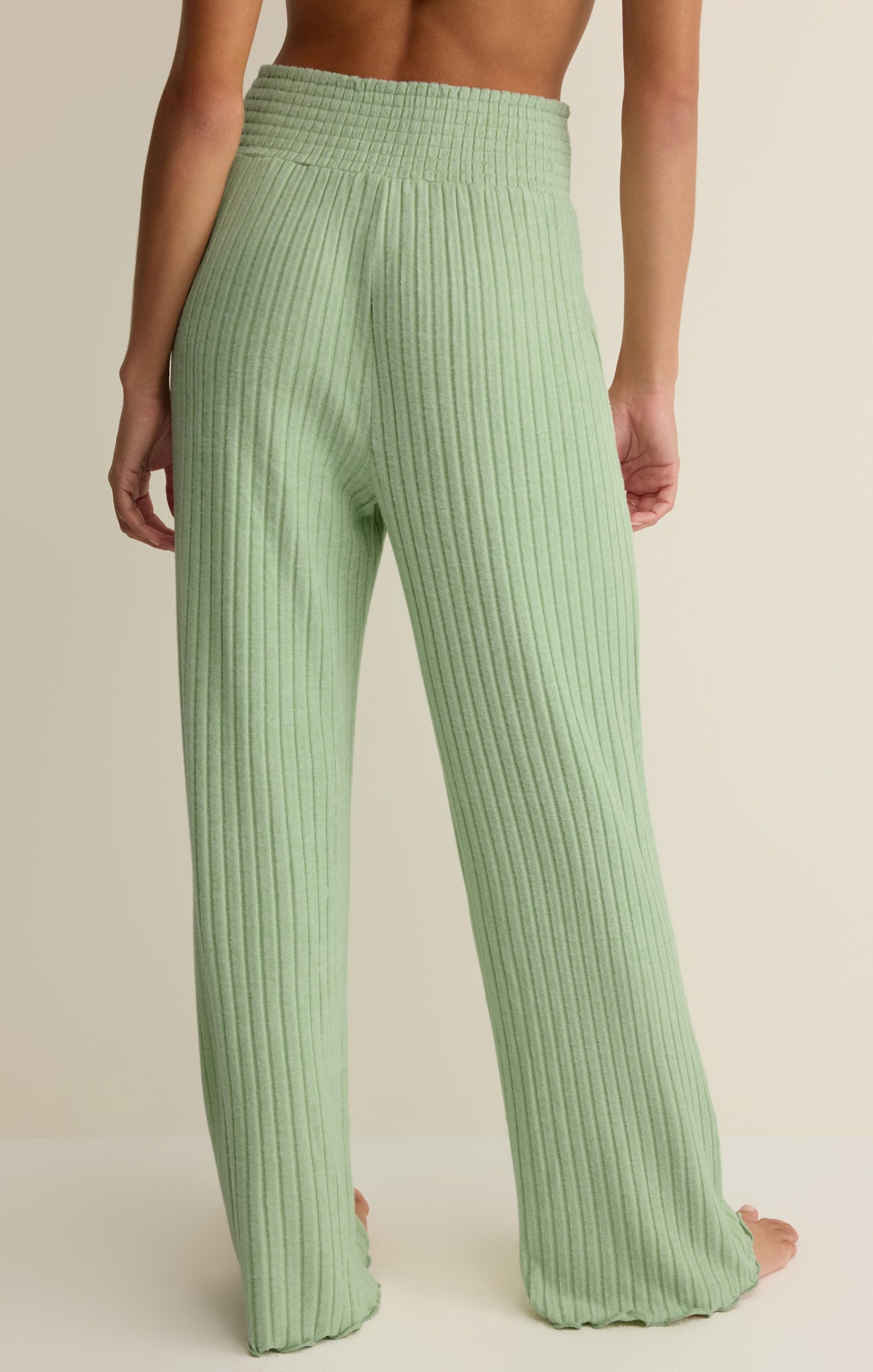 Dawn Smocked Silky Rib Pant Secondary image