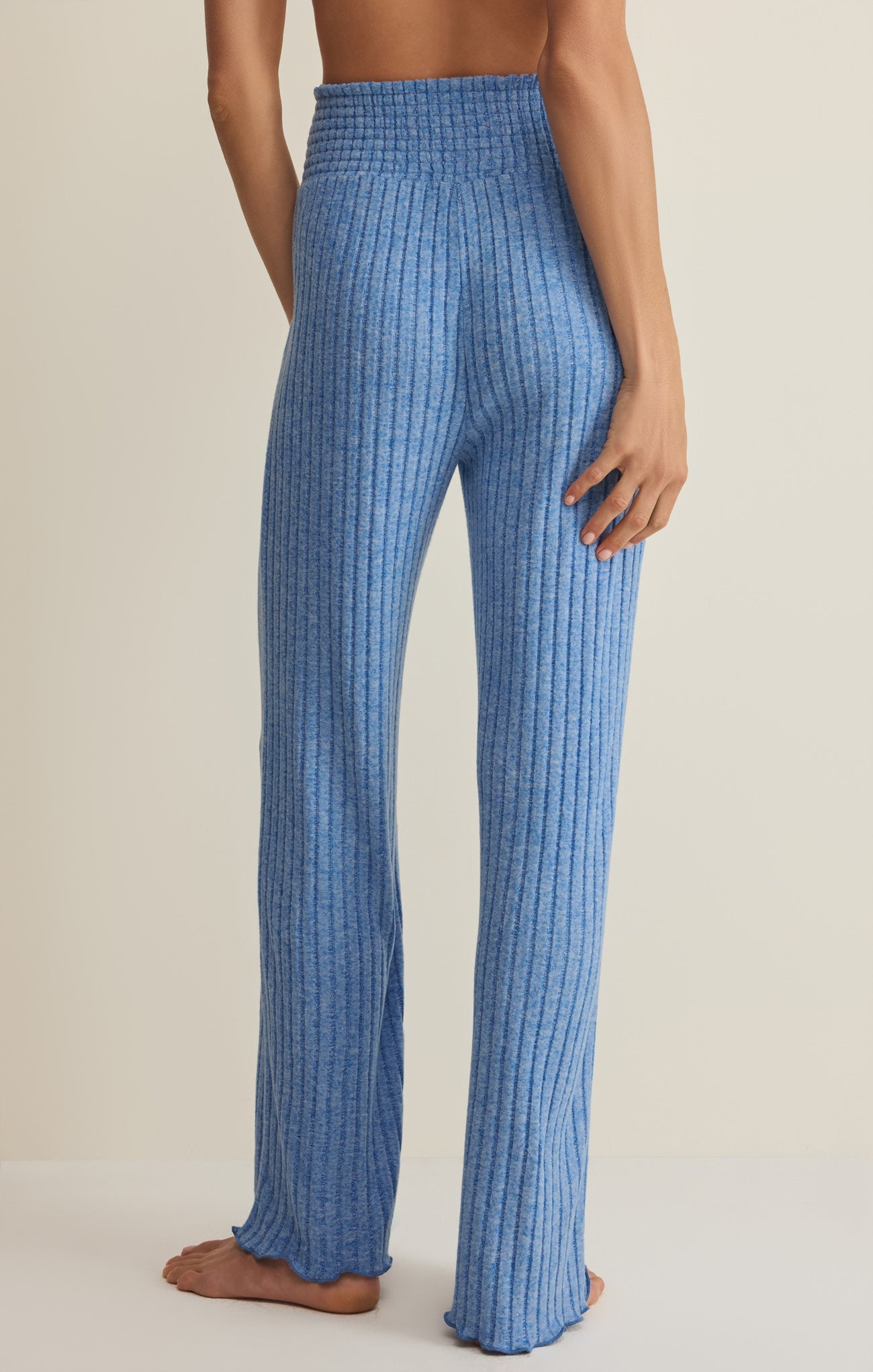 Dawn Smocked Silky Rib Pant