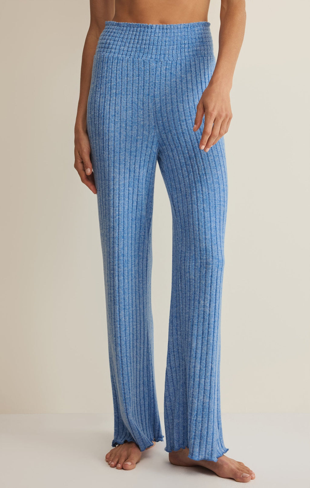 Dawn Smocked Silky Rib Pant