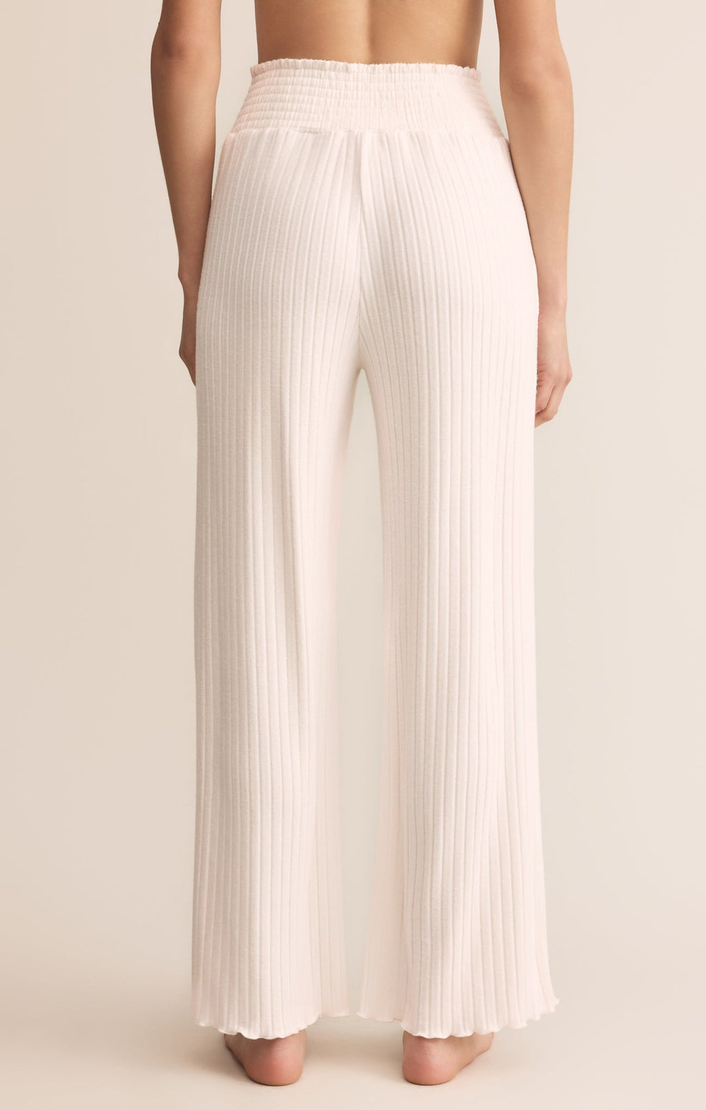 Dawn Smocked Silky Rib Pant
