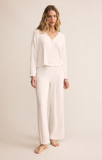 Dawn Smocked Silky Rib Pant