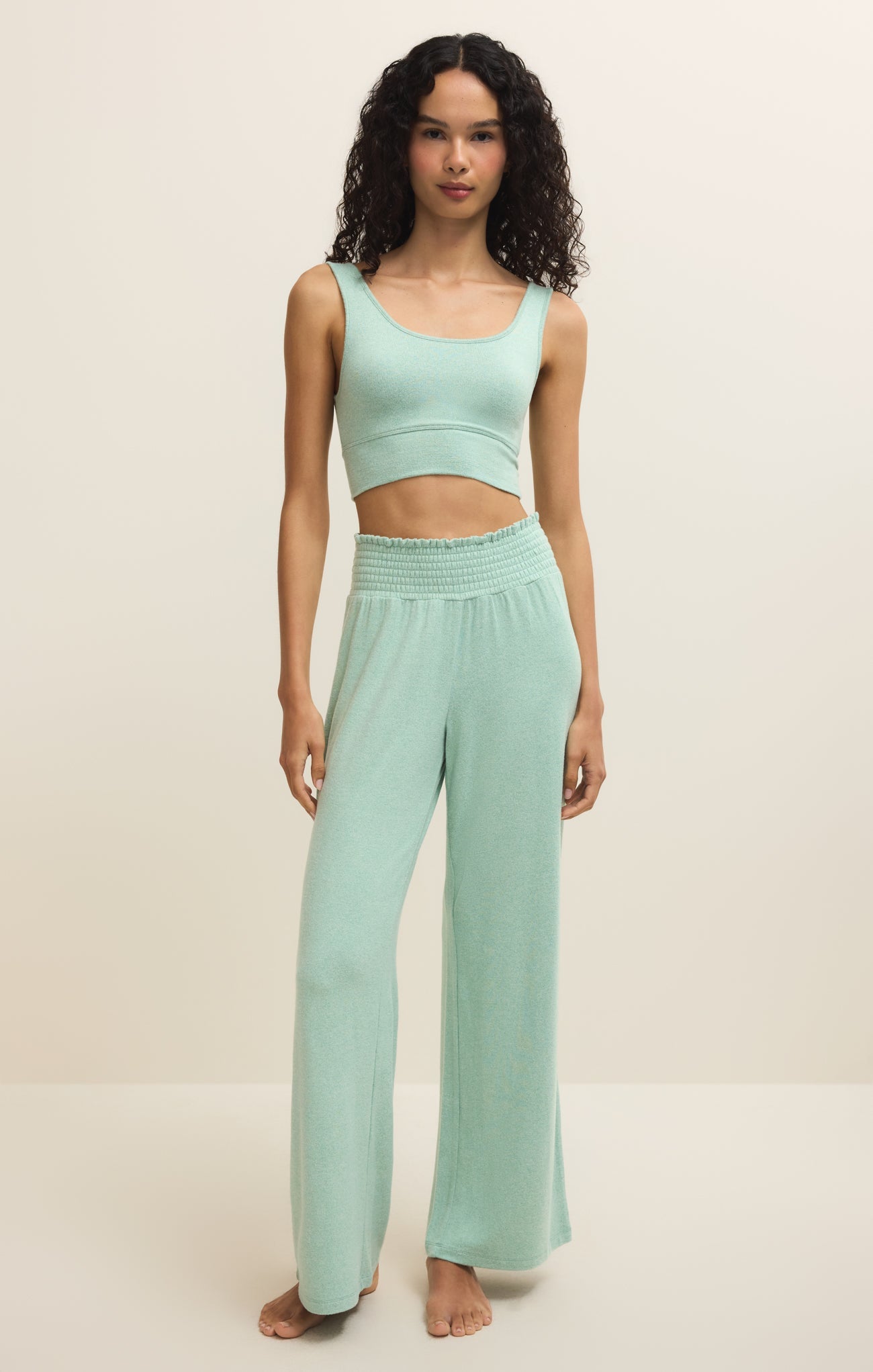 Dawn Smocked Soft Knit Pant