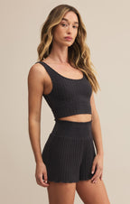 Zoe Silky Rib Tank Bra