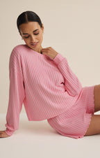 Daydream Silky Rib Long Sleeve Top