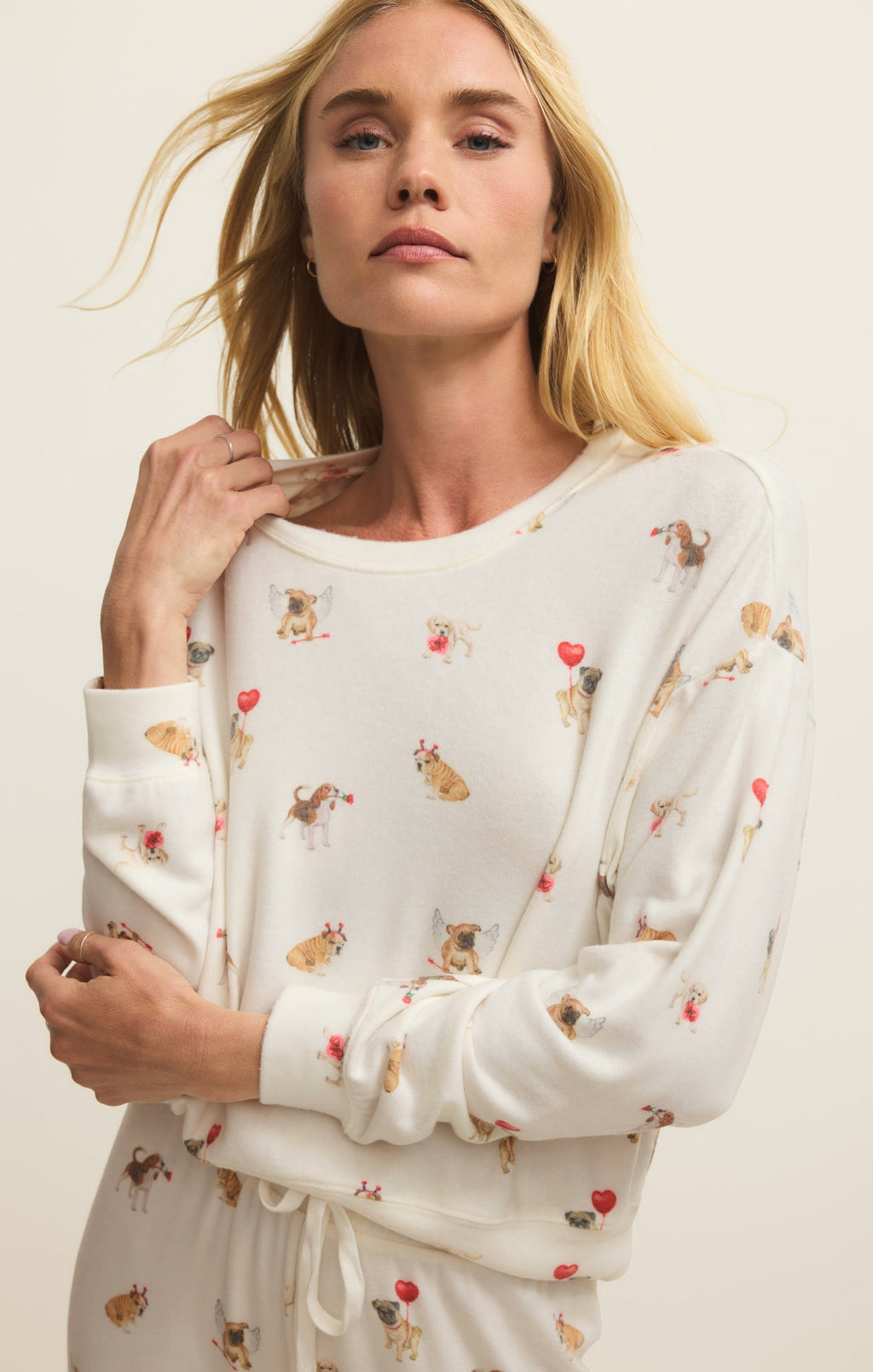 Bisous Love Pup Top