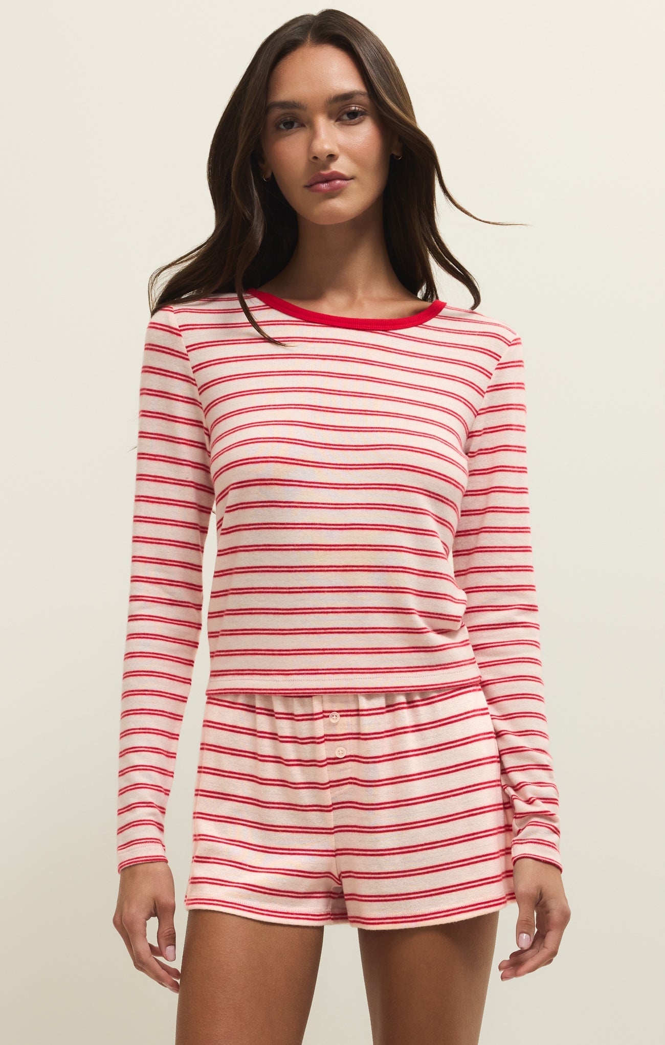 Night In Stripes Long Sleeve Top Main image