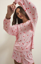 Mira Heart Long Sleeve Top