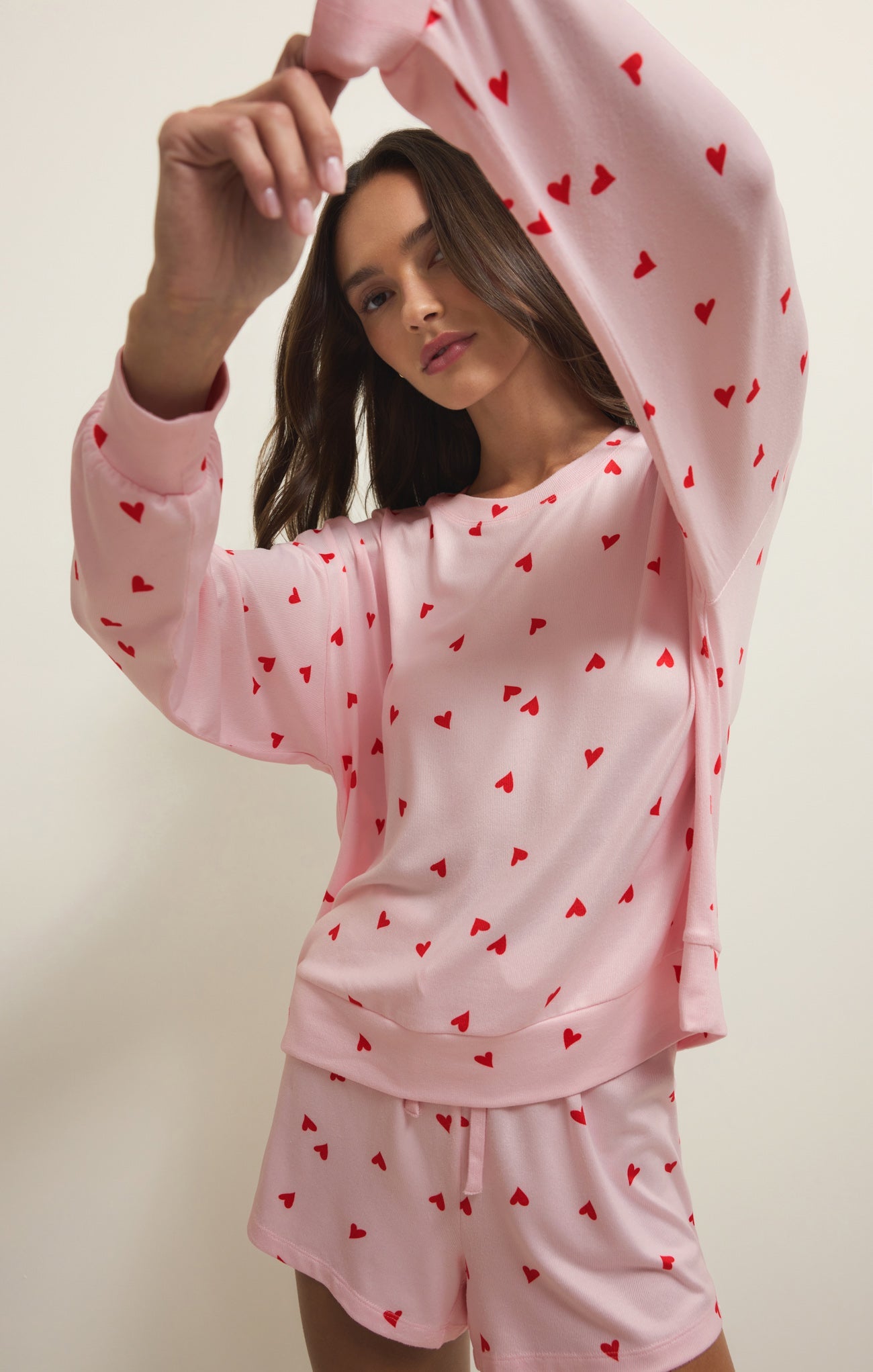 Mira Heart Long Sleeve Top