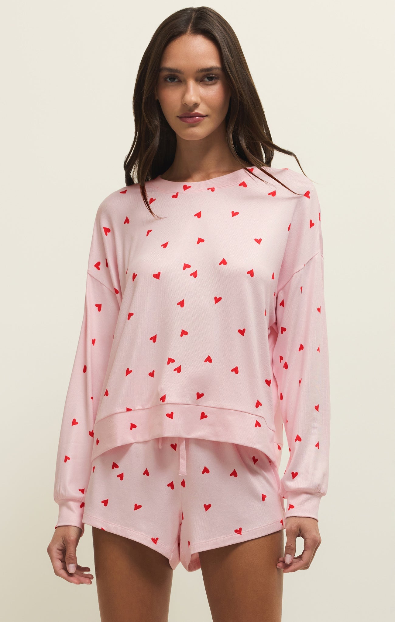 Mira Heart Long Sleeve Top Main image