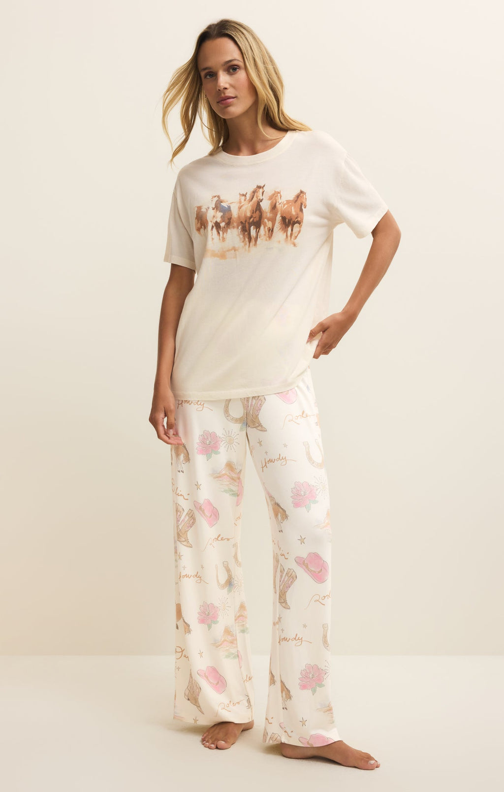 Howdy Horses Boyfriend Tee