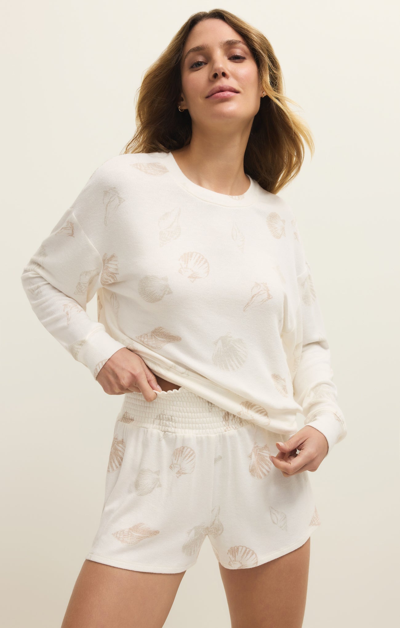Bisous Shell Long Sleeve Top