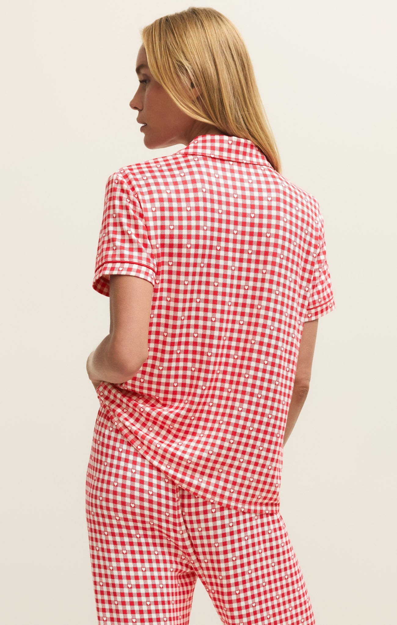 Gingham PJ Top Secondary image