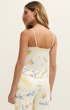 Marbella Cropped Silky Jersey Cami