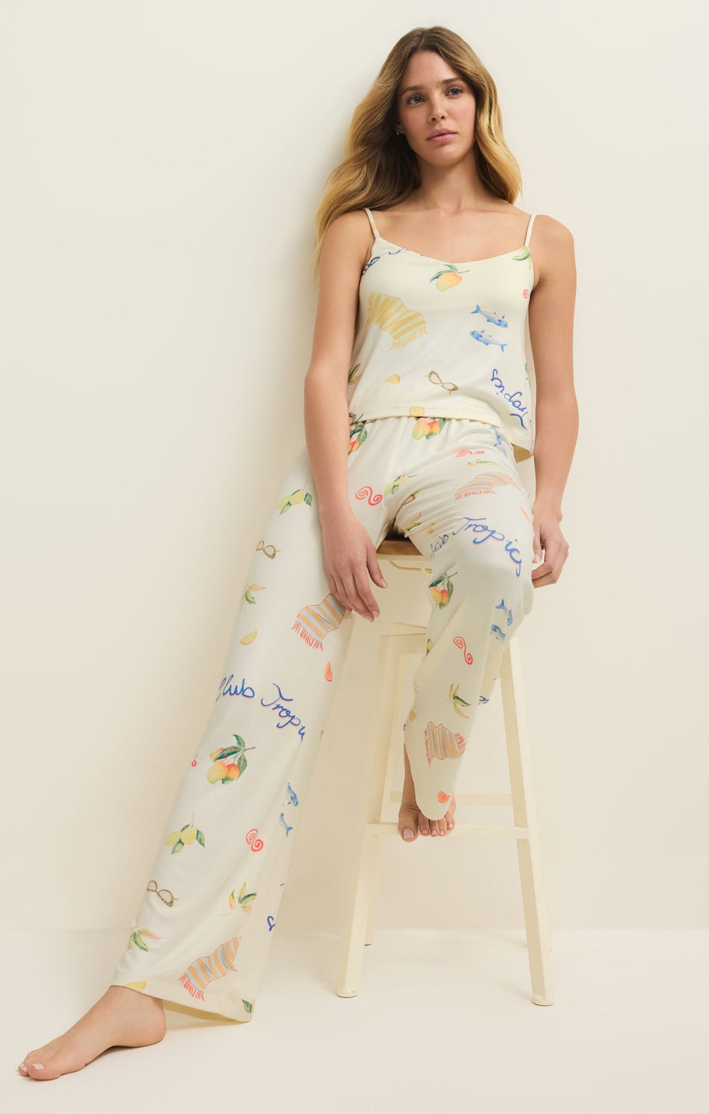Marbella Cropped Silky Jersey Cami