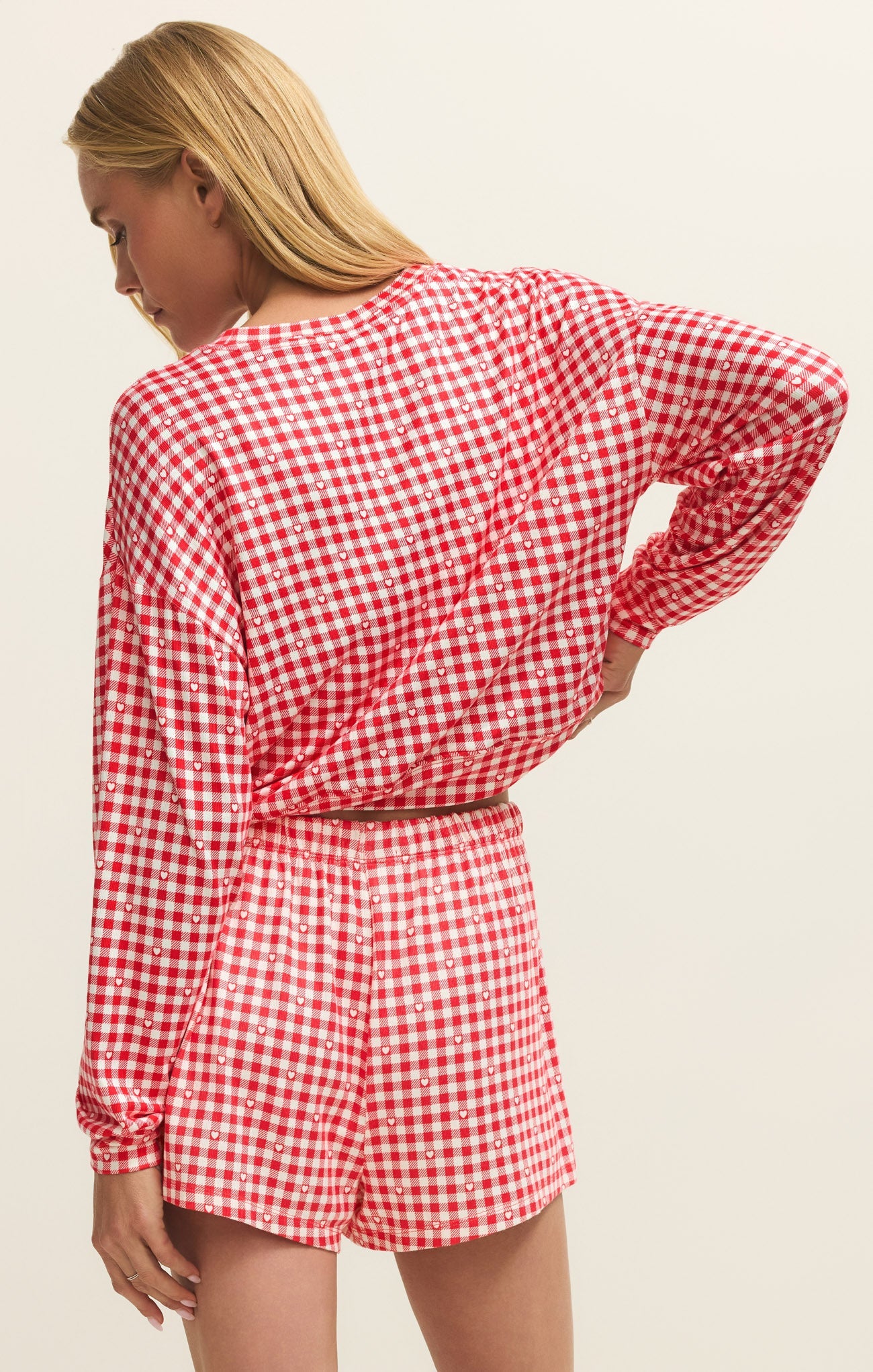 Bisous Gingham PJ Long Sleeve Secondary image