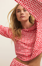 Bisous Gingham PJ Long Sleeve