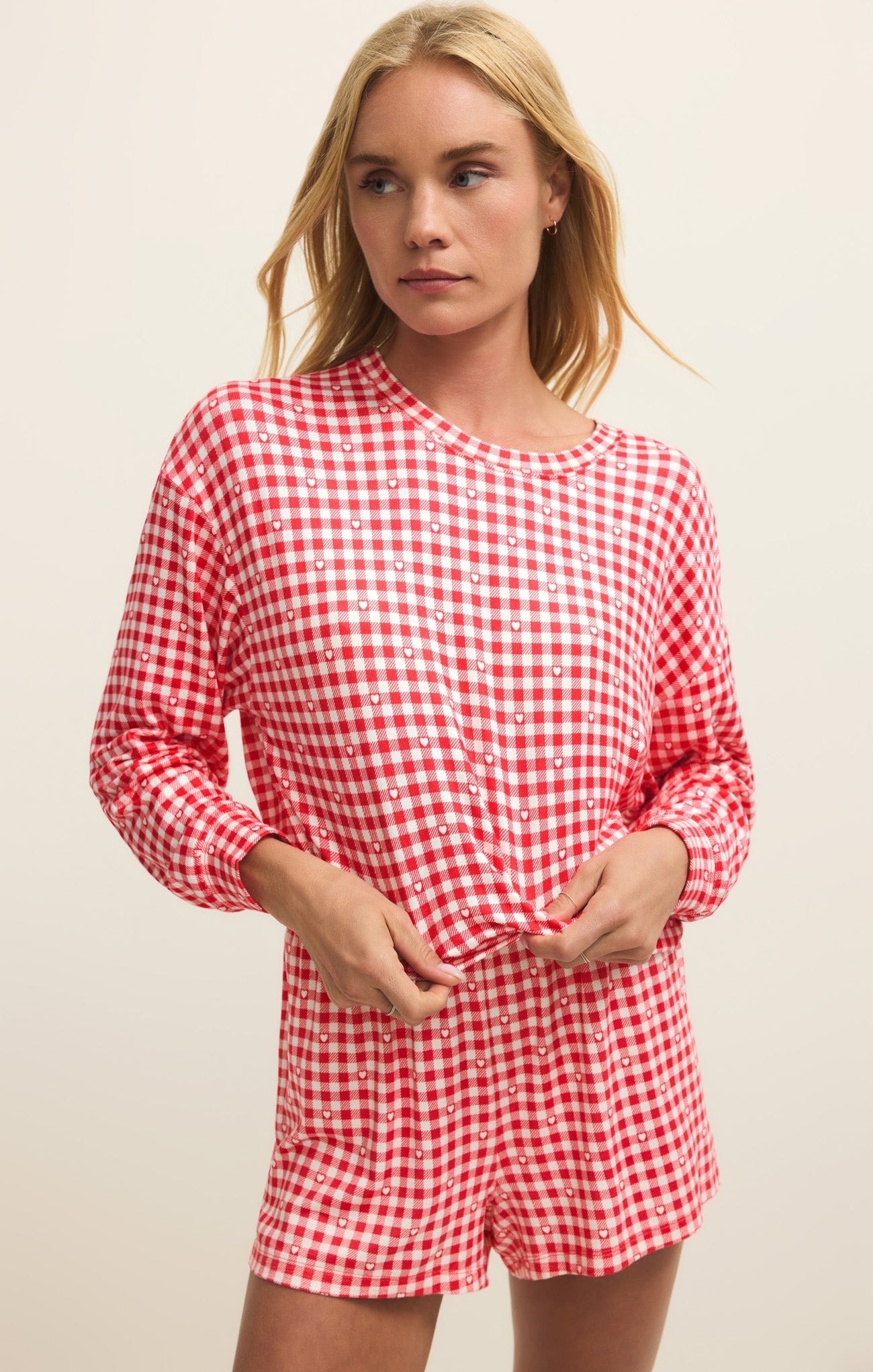 Bisous Gingham PJ Long Sleeve Main image