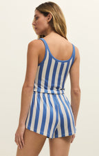 Beach Bar Cropped Stripe Tank