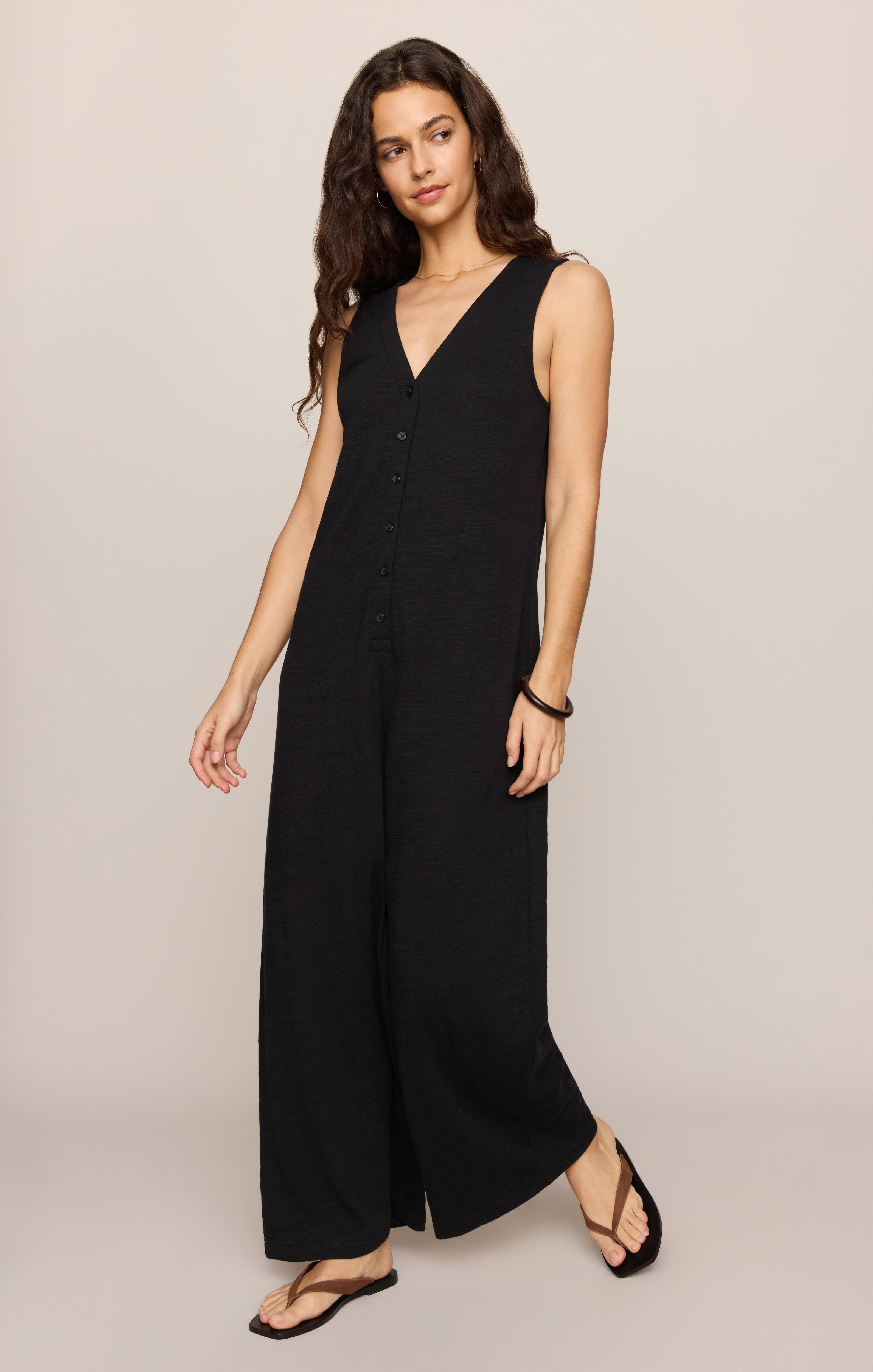 Solace Textured Slub Jumpsuit Secondary image