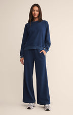 Sport Stripe Knit Denim Pant