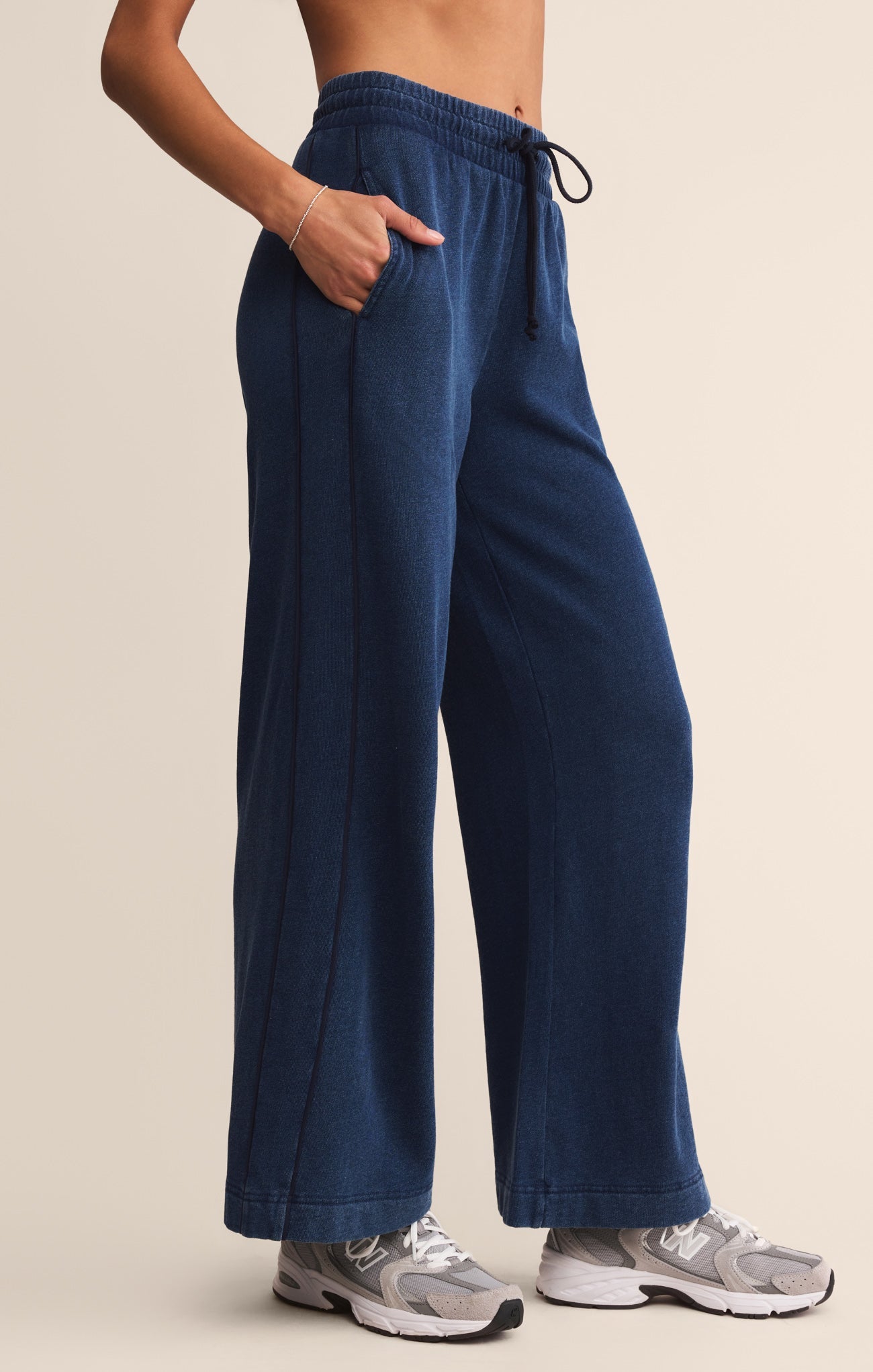 Sport Stripe Knit Denim Pant Main image