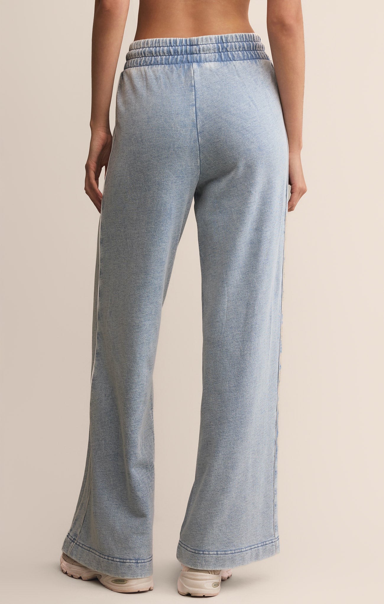 Sport Stripe Knit Denim Pant