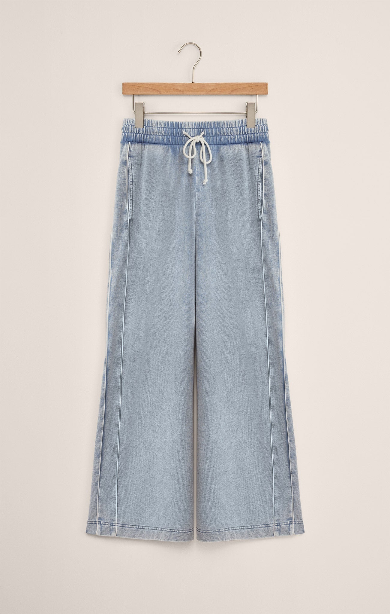 Sport Stripe Knit Denim Pant