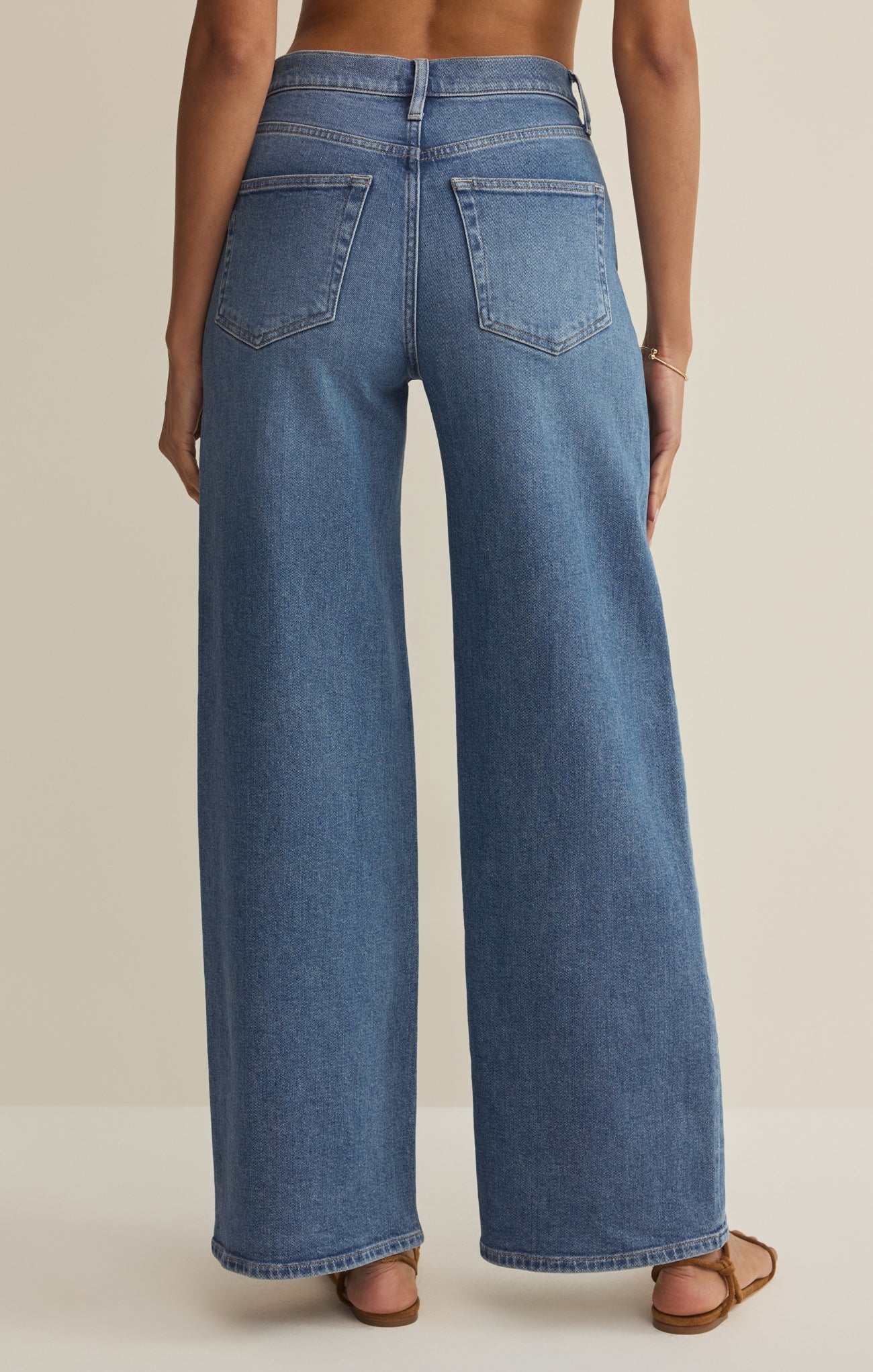 Nova High Rise Wide Leg Denim Pant