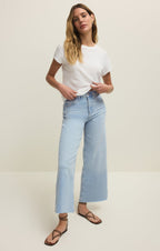 Nova High Rise Denim Crop Pant
