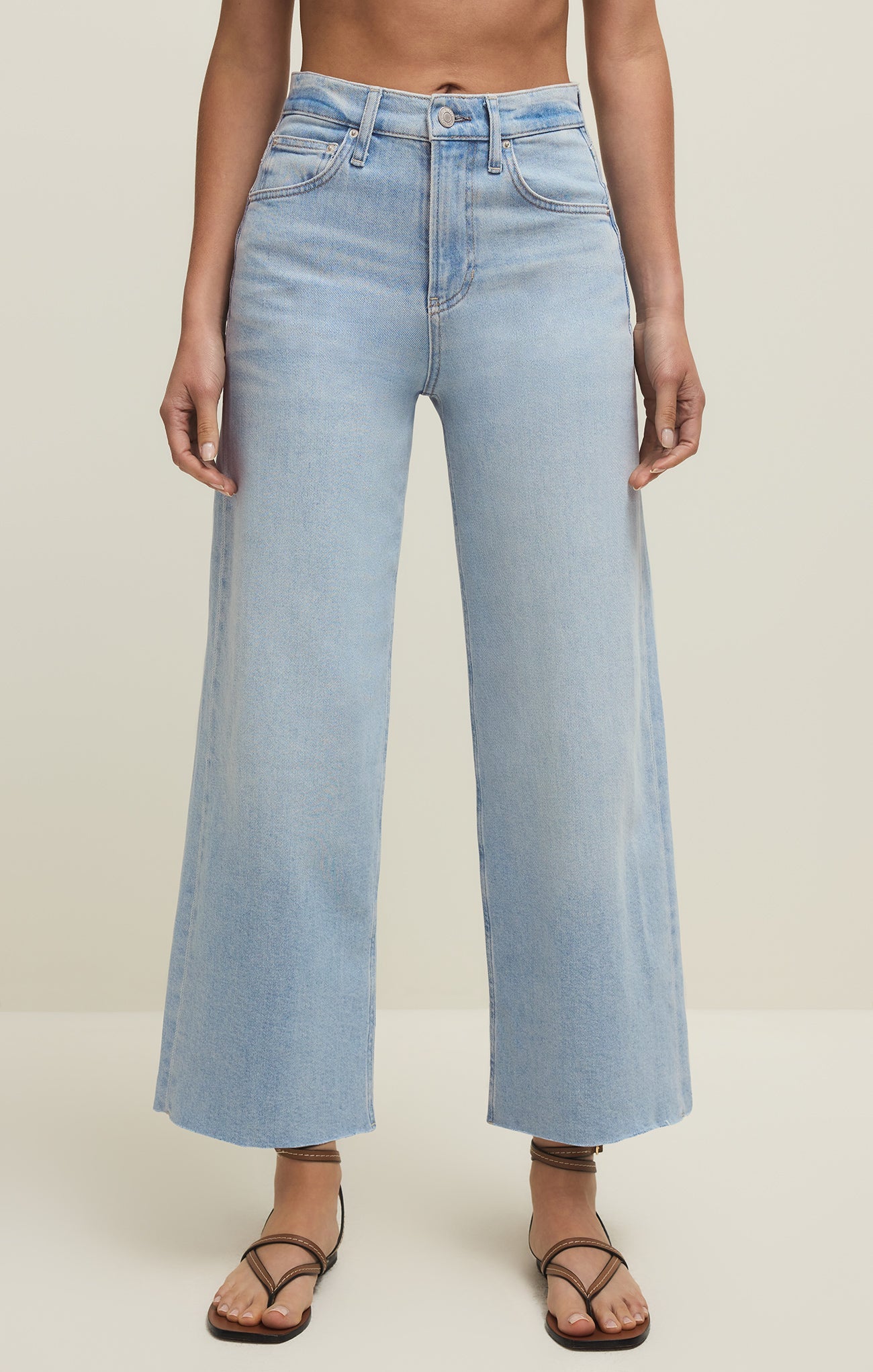 Nova High Rise Denim Crop Pant Main image