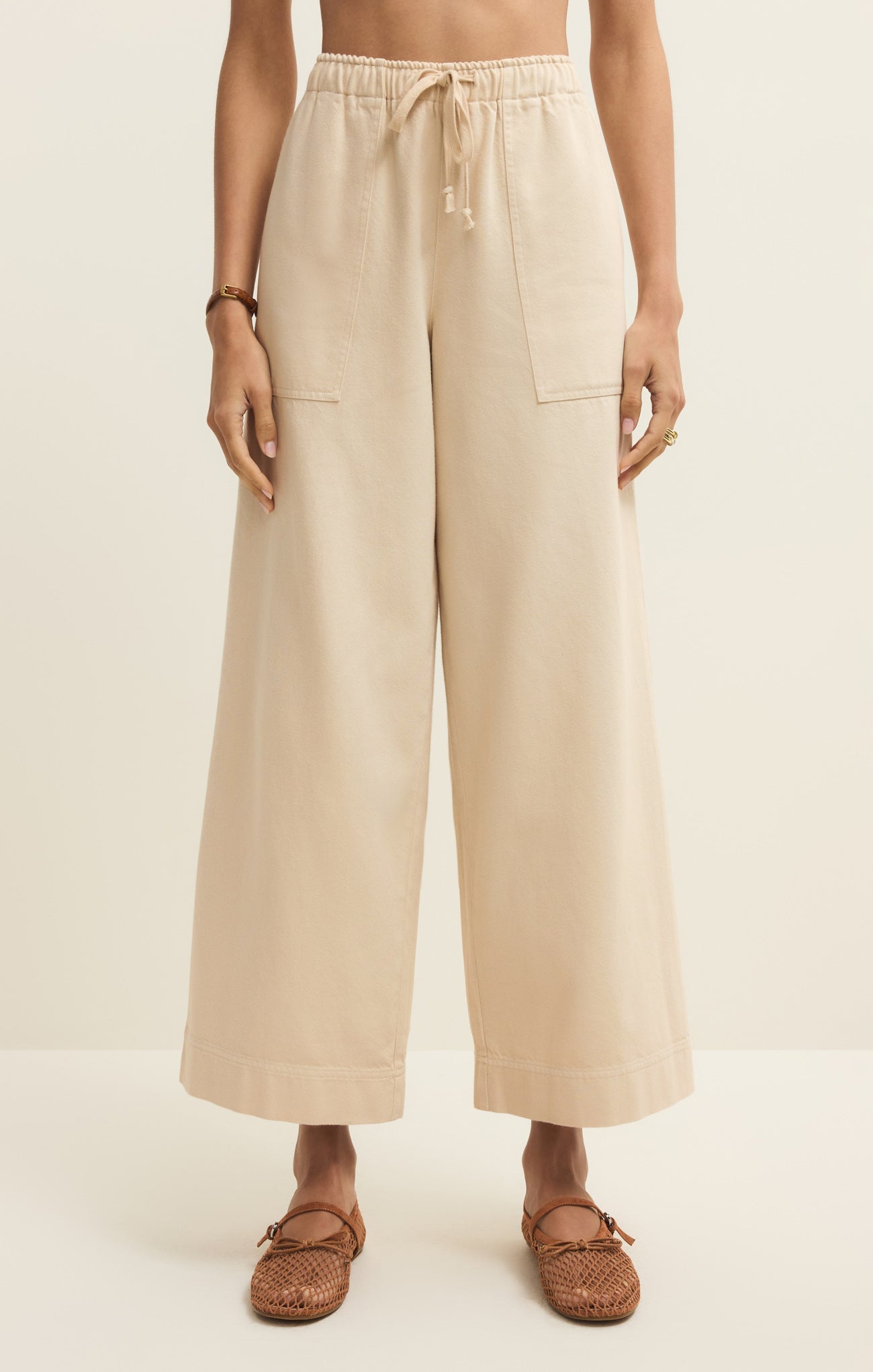 Daycation Twill Wide Leg Utility Pant Main image