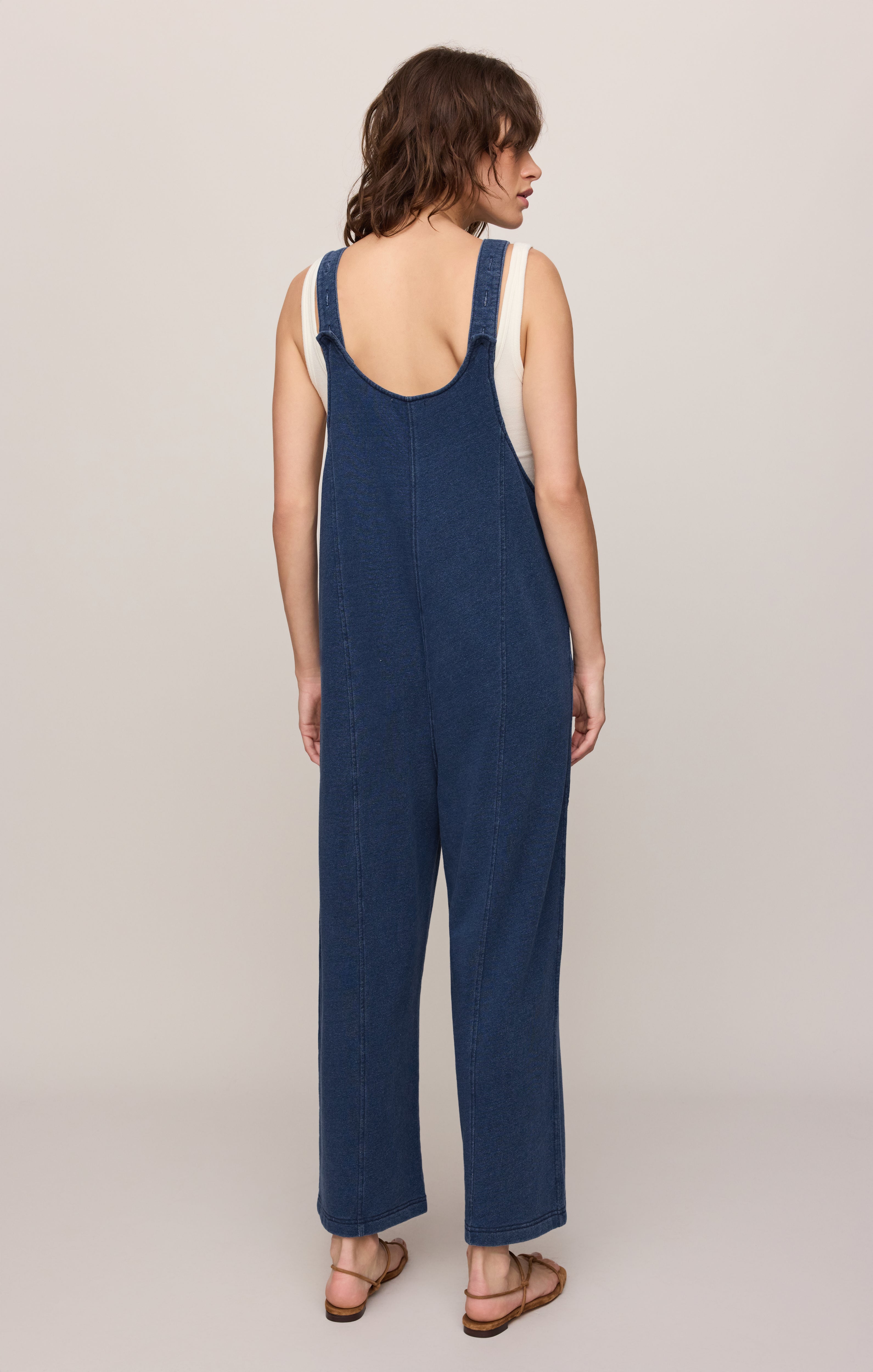Dream All Day Knit Denim Overall