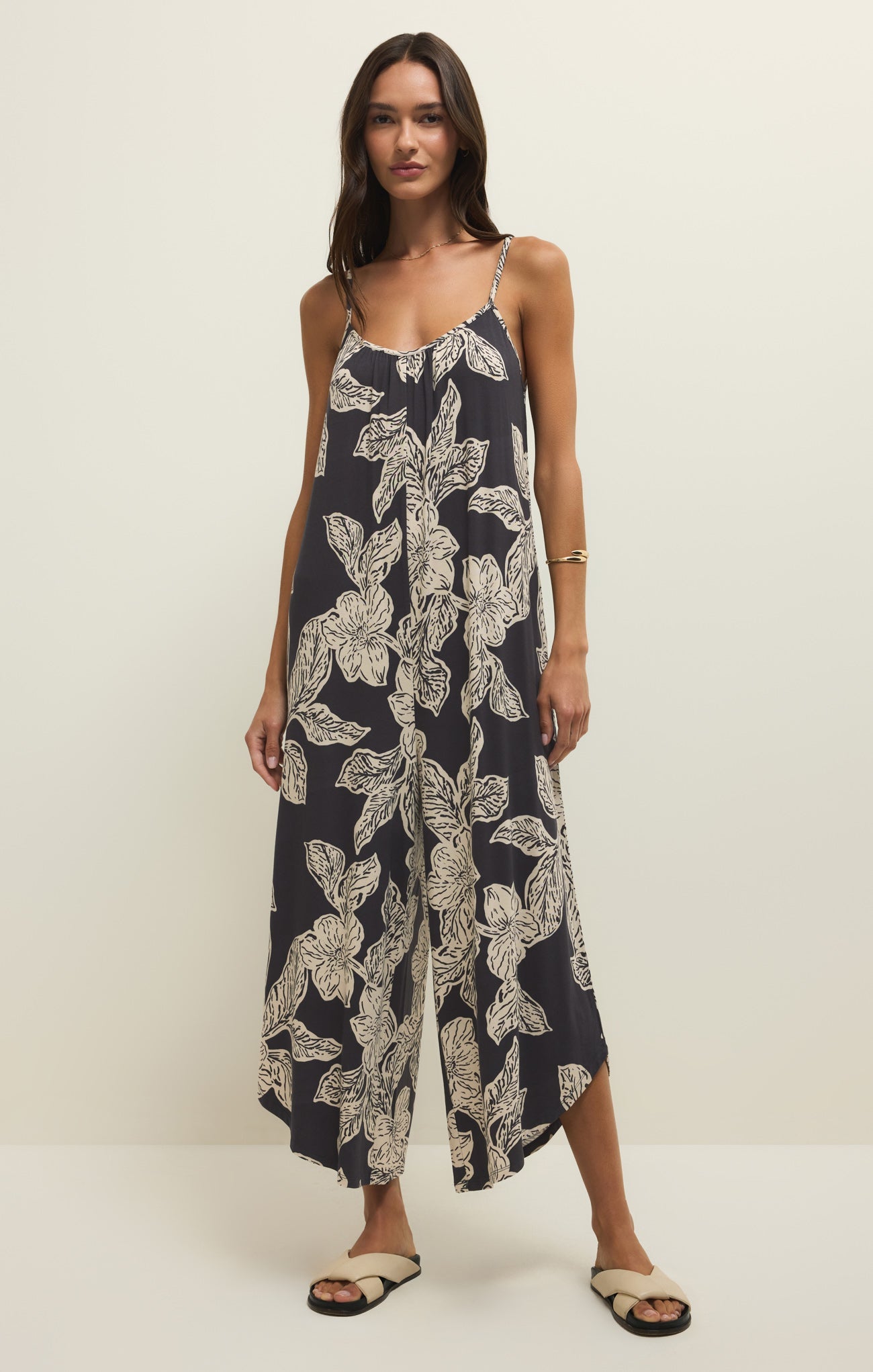 Flared Asha Floral Jumpsuit Secondary image