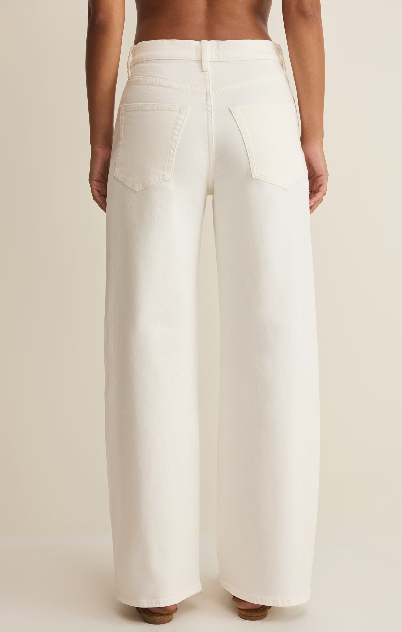 Remi High Rise Denim Bowed Pant