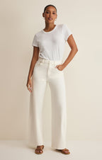 Remi High Rise Denim Bowed Pant