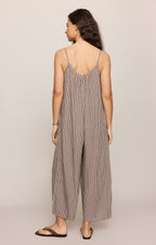 Flared Gingham Jumpsuit