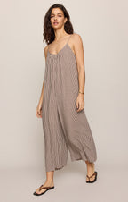 Flared Gingham Jumpsuit
