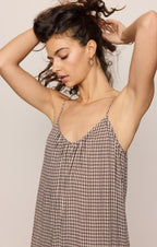 Flared Gingham Jumpsuit